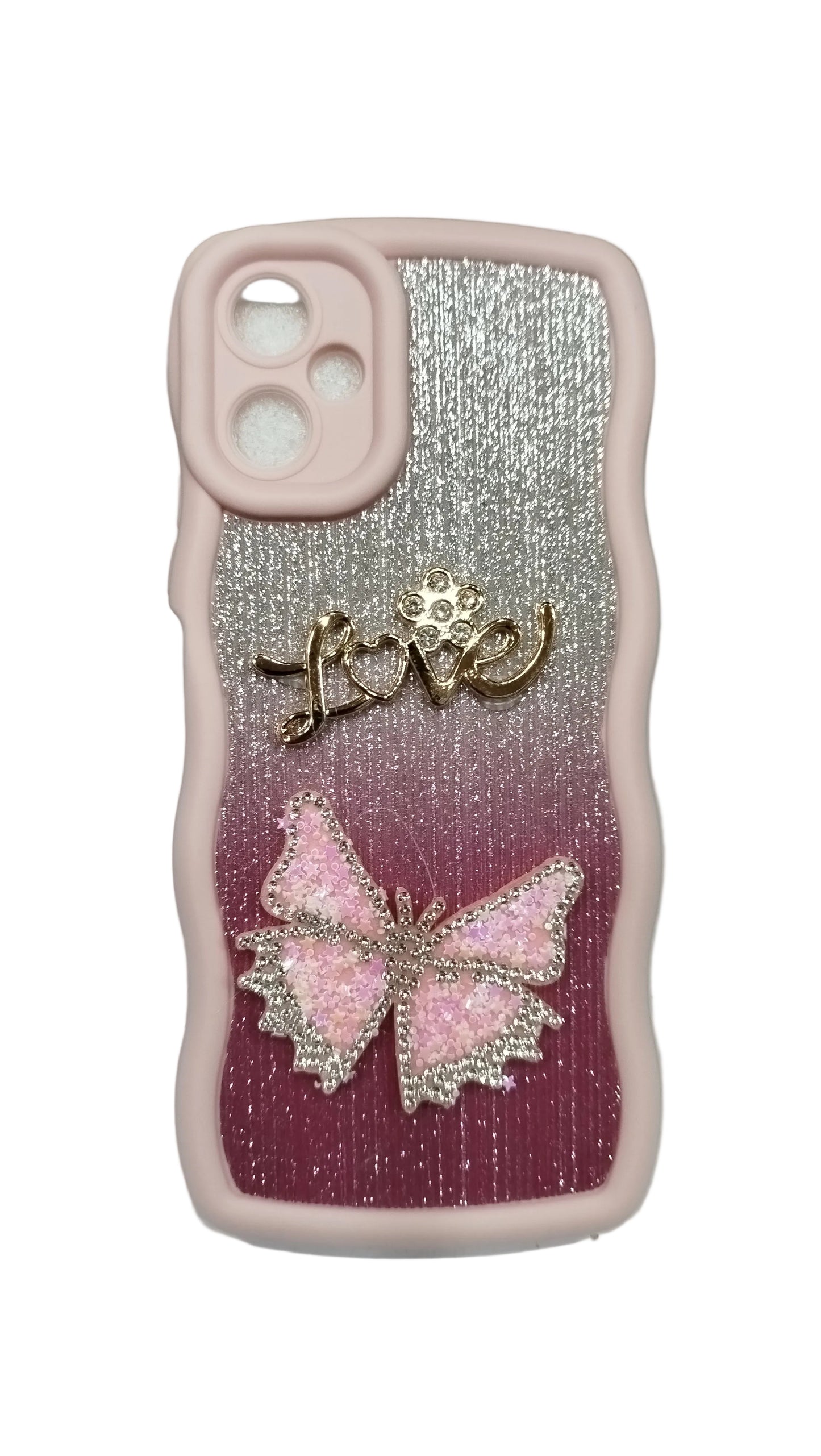 🦋 Butterfly Love Glitter Mobile Case - ✨ Elegant Design. Strong Protection. Perfect for Girls.