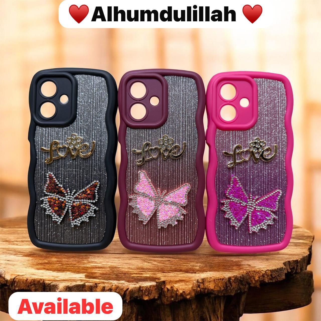 🦋 Butterfly Love Glitter Mobile Case - ✨ Elegant Design. Strong Protection. Perfect for Girls.
